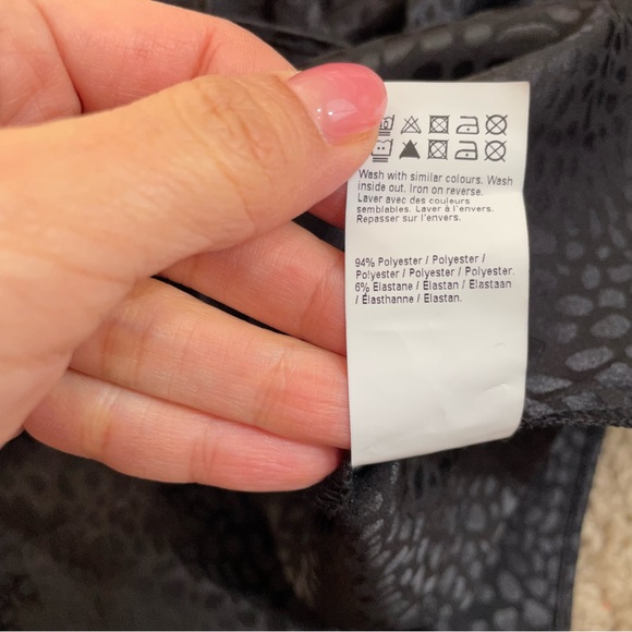 NWT River Island Long Sleeve Jacquard Shirred Romper in black - Picture 6 of 8